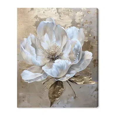 Art Remedy "athenas Flower" Giclee Classic And Figurative Canvas Art In Yellow