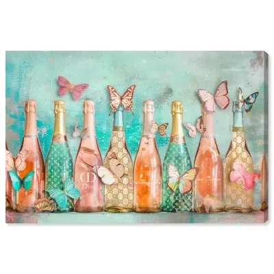 Art Remedy Barcart Art Canvas In Wrapped Canvas