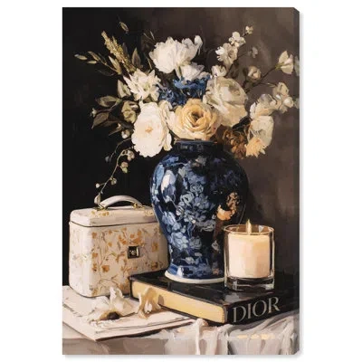 Art Remedy Beautiful Vase Candles Kitchen Decor Canvas Print By  In Gallery Wrapped