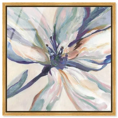 Art Remedy Bloomed In Silence I - Ira Colmeva Framed Acrylic Abstract Oversized Print By , Gold Frame In Multi