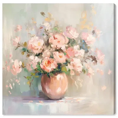 Art Remedy Blossoms In A Bowl Canvas Farmhouse Floral Art By  In Wrapped Canvas