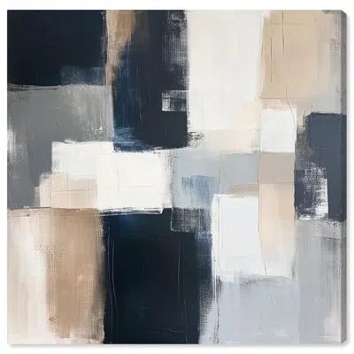 Art Remedy Blue Undertone I Canvas By , Black Frame In Wrapped Canvas,wrapped Canvas