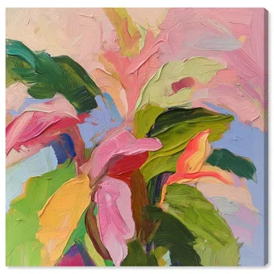 Art Remedy Bright Tropical Art Canvas In Wrapped Canvas