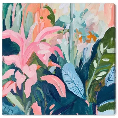 Art Remedy Bright Tropical Art Canvas In Wrapped Canvas