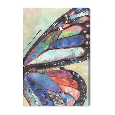 Art Remedy "butterfly Part Ii" Giclee Animals Canvas Art In Blue