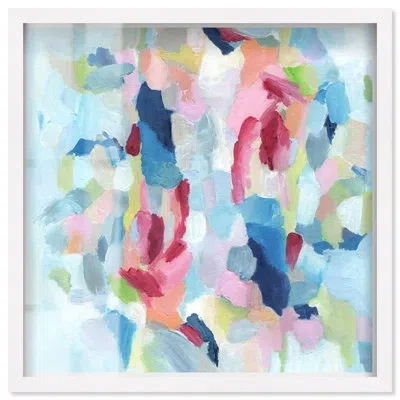 Art Remedy Calm Edge - Ira Colmeva Shadowbox Abstract Oversized Print By , White Frame, 44 X 44 In Multi