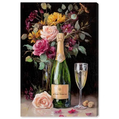 Art Remedy Champagne Blossom Kitchen Decor Canvas Print By  In Gallery Wrapped