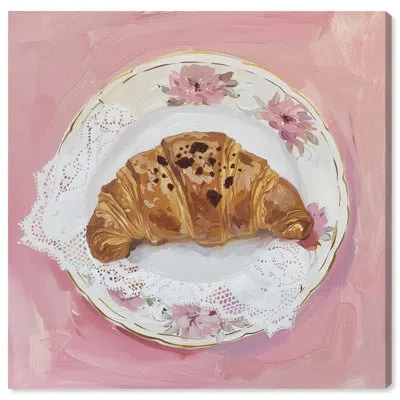 Art Remedy Chocolate Croissant Canvas Trendy Kitchen Art By  In Wrapped Canvas