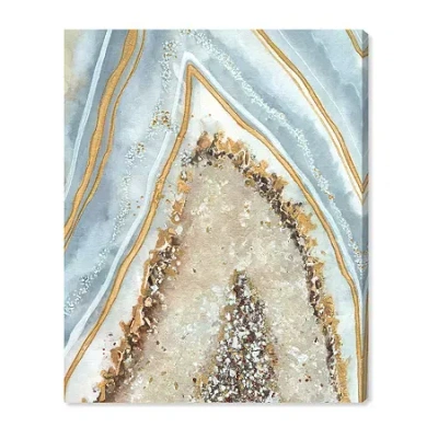 Art Remedy "clarity Art" Giclee Abstract Canvas Art In Blue