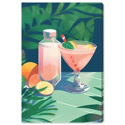 Art Remedy Cocktail In The Sun Drinks And Spirits Wall Art By  In Wrapped Canvas