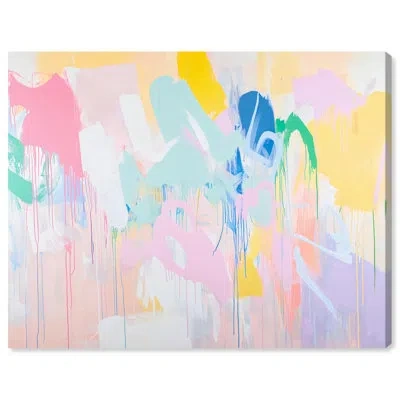 Art Remedy Colorful Abstract Canvas In Wrapped Canvas
