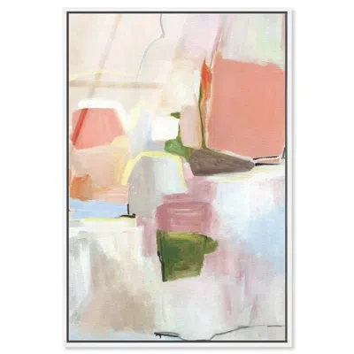Art Remedy Colorful Areas - Ira Colmeva Framed Acrylic Abstract Oversized Print By , White Frame, 44  In Multi
