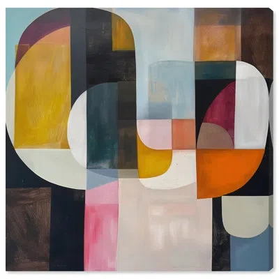 Art Remedy Colorful Pieces Canvas Colorful Wall Art By  In Wrapped Canvas