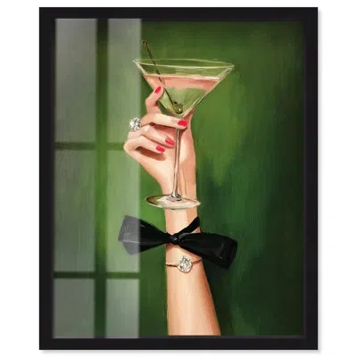 Art Remedy Curated Cocktail Ii Shadowbox Print Fashion Art Prints By  In Black