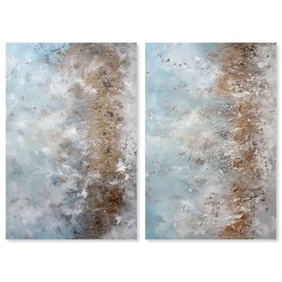Art Remedy Curlean Shore Set Canvas Set Of 2 Geode Art Sets By  In Wrapped Canvas