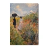 Art Remedy "dawn Floral Mist Panoramic" Giclee Classic And Figurative Canvas Art In Green