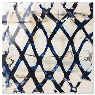Art Remedy Deep Blue Interlace I Kitchen Decor Acrylic Print By