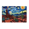 Art Remedy "desert Night Stars" Giclee Classic And Figurative Canvas Art In Blue