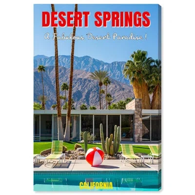 Art Remedy Desert Springs Canvas Print Coastal Photography By  In Gallery Wrapped