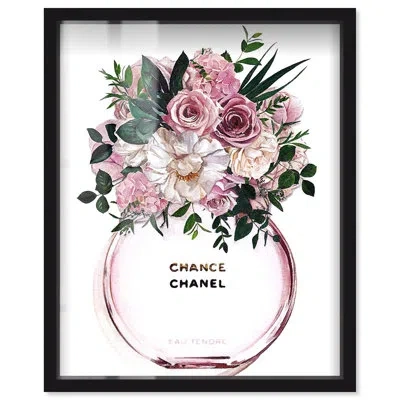 Art Remedy Doll Memories - Floral Chance Fragrance Shadowbox Print Modern Fashion Art By  In Black