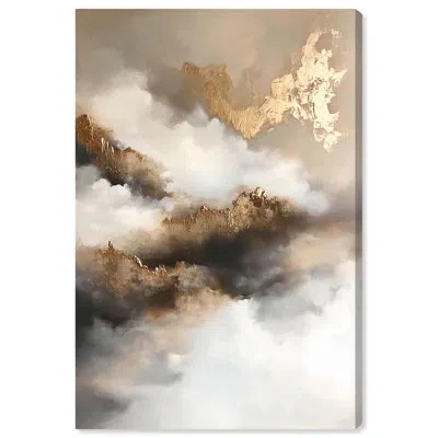 Art Remedy Earth Tone Abstract Canvas,  Frame, Celestialscape In Does Not Apply,wrapped Canvas