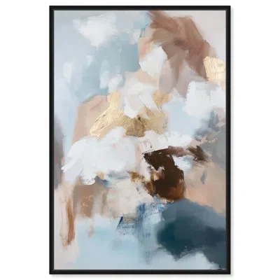 Art Remedy Earth Tone Abstract Canvas,  Frame, Mother Earth Ii In Black,framed Print Without Mat