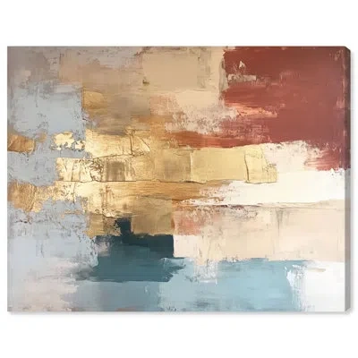 Art Remedy Earthy Abstracts Canvas In Wrapped Canvas