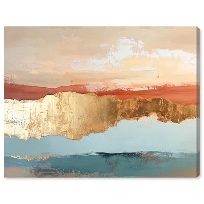 Art Remedy Earthy Abstracts Canvas In Wrapped Canvas