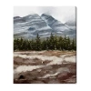 Art Remedy "february Rocks Landscape" Giclee Nature And Landscape Canvas Art In Brown