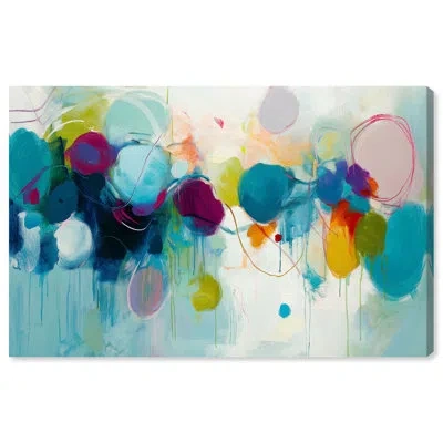 Art Remedy Floral Abstracts Canvas In Wrapped Canvas