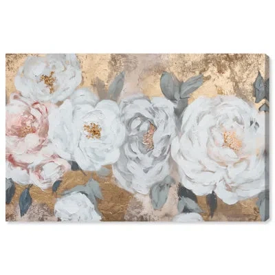 Art Remedy Flower Art Canvas In Wrapped Canvas