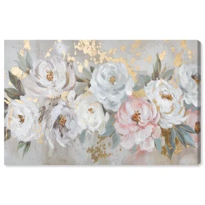 Art Remedy Flower Art Canvas In Wrapped Canvas