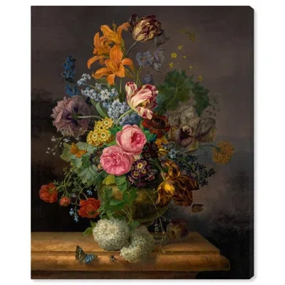 Art Remedy Flower Piece Canvas Vintage Floral Wall Art By  In Wrapped Canvas