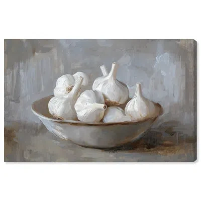 Art Remedy Garlic Bowl Canvas Farmhouse Wall Art By  In Wrapped Canvas