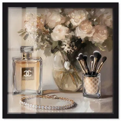 Art Remedy Gentle Elegant Pieces Shadowbox Print Fashion Floral Art By  In Black