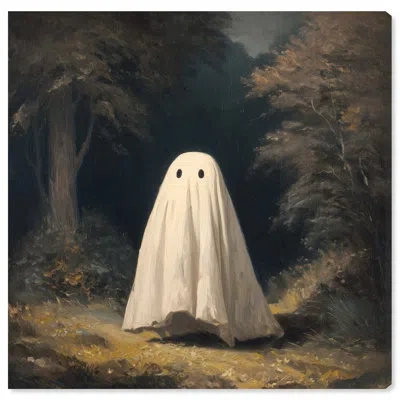 Art Remedy Ghost In The Woods Canvas Print Goth Wall Decor By , Gallery Wrapped, 12 X 12 In Multi