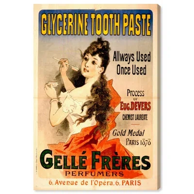 Art Remedy Glycerine Toothpaste Canvas Nouveau Art Prints By  In Wrapped Canvas