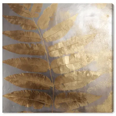 Art Remedy Golden Canopy (ii) Canvas Elegant Nature Art By  In Frameless Painting,wrapped Canvas