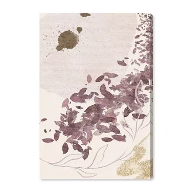 Art Remedy "golden Vineyards" Giclee Abstract Canvas Art In Brown