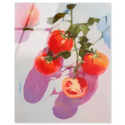 Art Remedy Juicy Part Kitchen Art Acrylic Print By  In Red