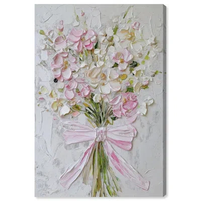 Art Remedy Layered Lily Canvas Nature Wall Decor By  In Frameless Painting,wrapped Canvas