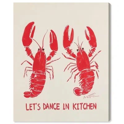 Art Remedy Let's Dance In Kitchen Canvas Maximalist Art By  In Wrapped Canvas