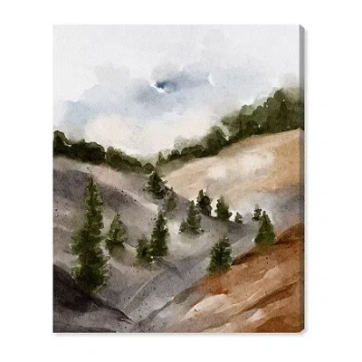 Art Remedy "looks Closer But Is Far" Giclee Nature And Landscape Canvas Art In Green