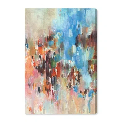 Art Remedy "lovely Feeling" Giclee Abstract Canvas Art In Blue
