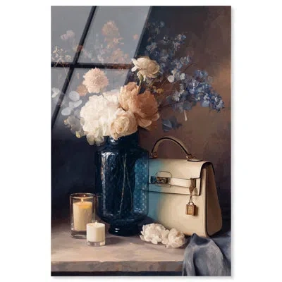 Art Remedy Luxury Glam Candles Kitchen Decor Acrylic Print By  In White