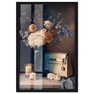Art Remedy Luxury Glam Candles Kitchen Decor Shadowbox Print By  In Black