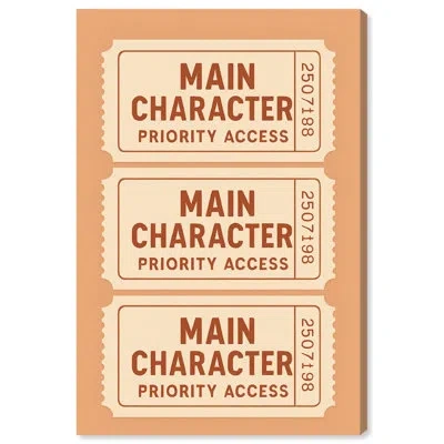 Art Remedy Main Character Access Canvas Print Typography Art Print By  In Gallery Wrapped