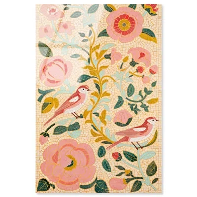 Art Remedy Messengers Of Peace Ii Floral Art Acrylic Print By  In Pink