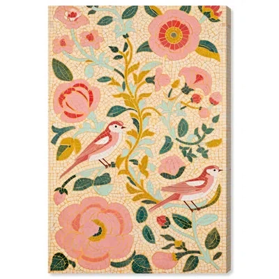 Art Remedy Messengers Of Peace Ii Floral Art Canvas Print By  In Gallery Wrapped