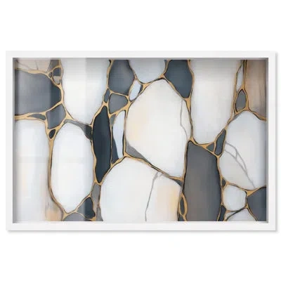 Art Remedy Metamorphic Medley I Shadowbox Print Boho Wall Art By  In White